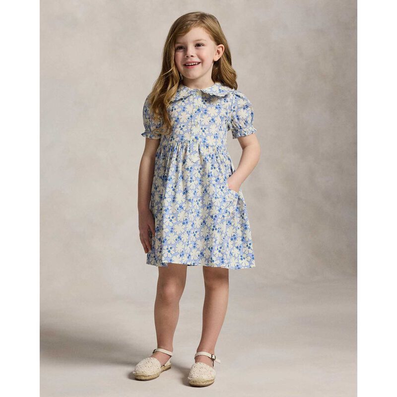 Polo Ralph Lauren Blueberry-Print Cotton Shirtdress 3-6Y image number 3